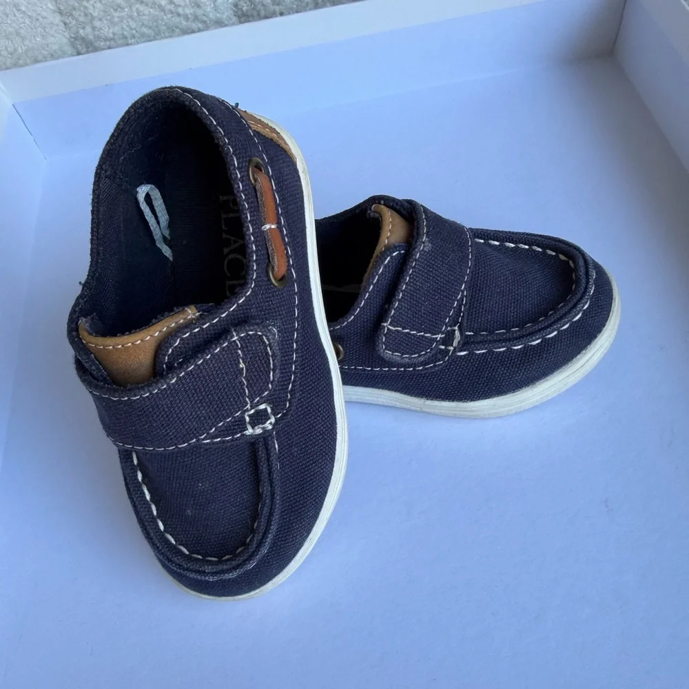 Place Kids Dark Blue Moccasins